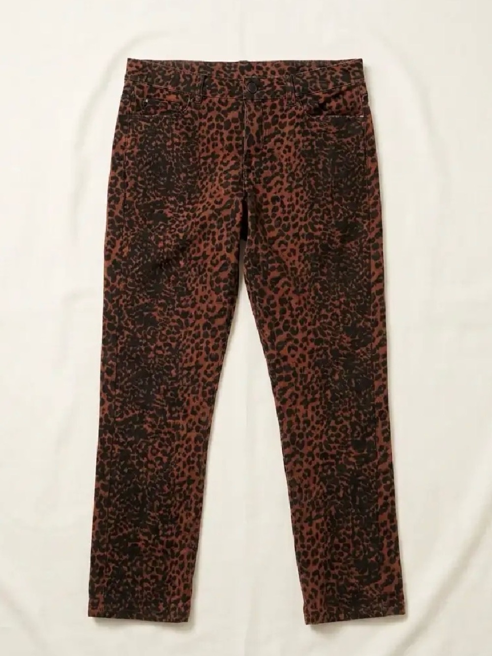 The People Vs 2010s Leopard Print Skinny Jean Women’s Pants - Reddish Brown NWOT